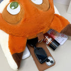 Plush backpack with cute fox design