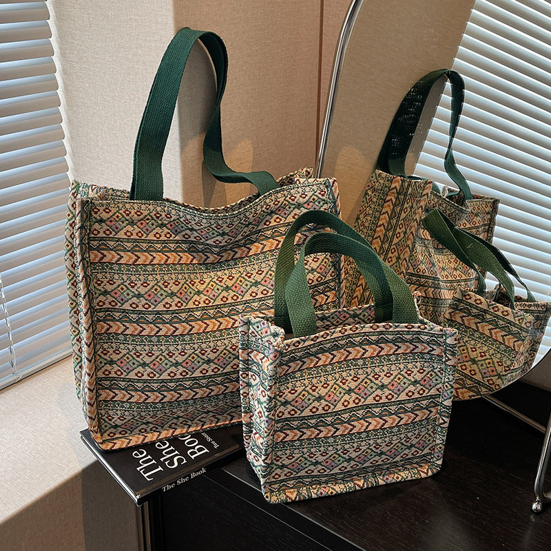 Women's shopping bag with artistic ethnic pattern-https://detail.1688.com/offer/921041996592.html-Calm Wears-Beige-nothing-Calm Wears
