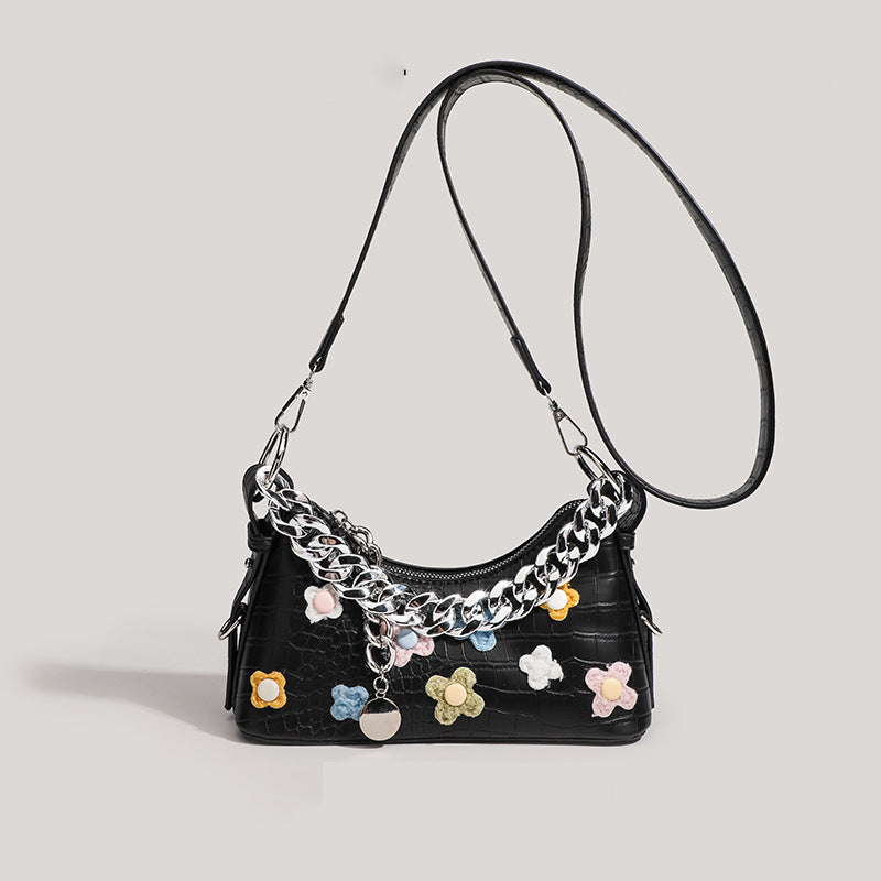 Decorative Chain Strap Handbag