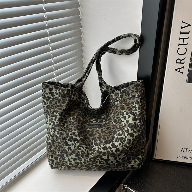 Eco-Friendly Reusable Leopard Print Tote Bag