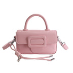 Ladies Mini Handbag with decorative snap closure-https://detail.1688.com/offer/1023673398938.html-Calm Wears-Yellow-Size: without pendant-Calm Wears