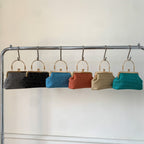 Vintage-Inspired Textured Crossbody Bag