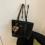 Women's fashionable casual tote bag-https://detail.1688.com/offer/991740614423.html-Calm Wears-Black-Size: Without pendant-Calm Wears