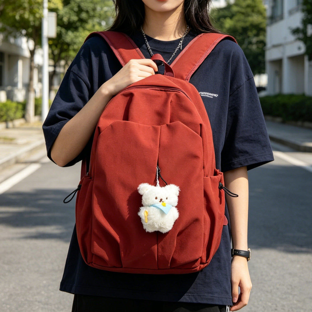 Functional Soft Fabric Backpack