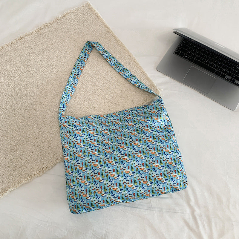 WoFloral Print Hobo Handbag