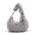 Plush Shoulder Bag with Unique Design