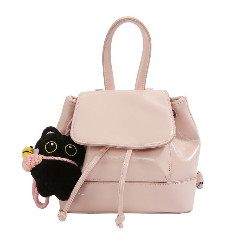 Women's mini backpack with playful pendant-https://detail.1688.com/offer/1047926395340.html-Calm Wears-Rosa-Size: With pendant-Calm Wears