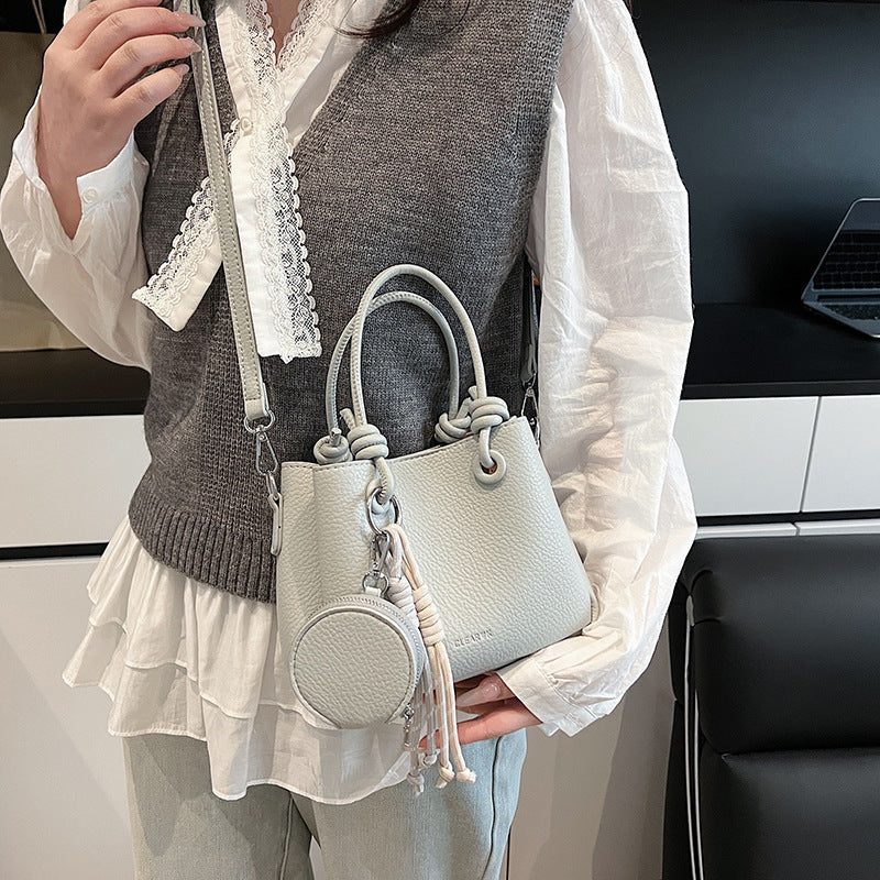 Ladies mini handbag with removable coin pouch