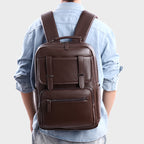 Leather Laptop Backpack Calm Wears