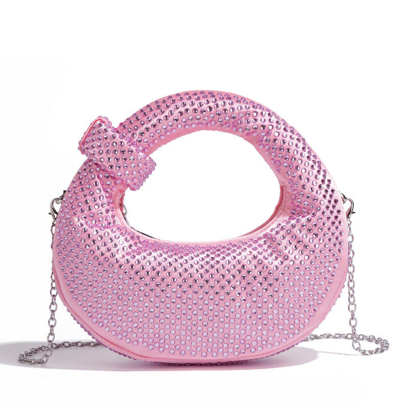 Chic Rhinestone-Embellished Handbag