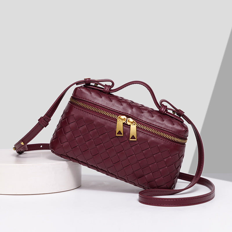 Luxury Woven Crossbody Handbag