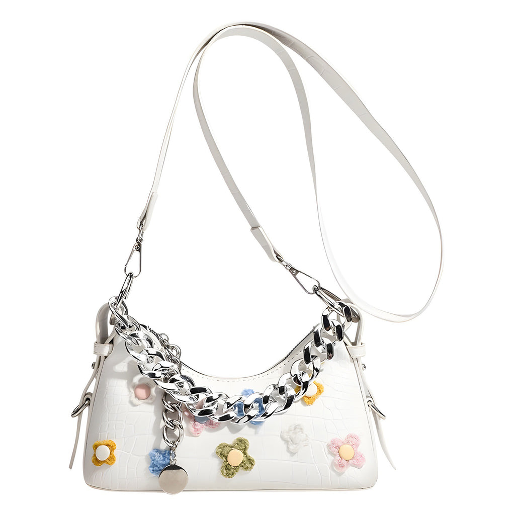 Decorative Chain Strap Handbag