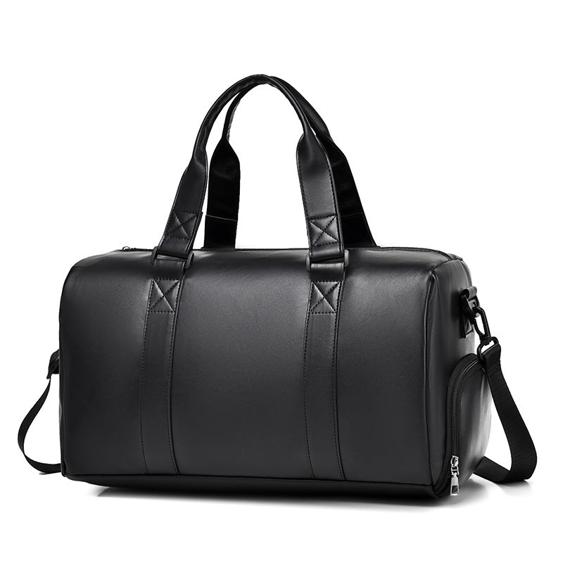 Premium Leather Weekender Duffel Bag