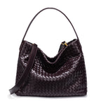 Textured Woven Hobo Bag
