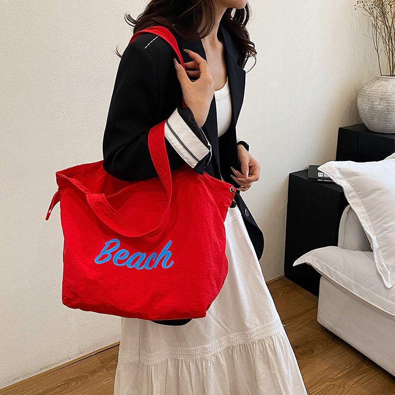 Spacious Canvas Tote Bag