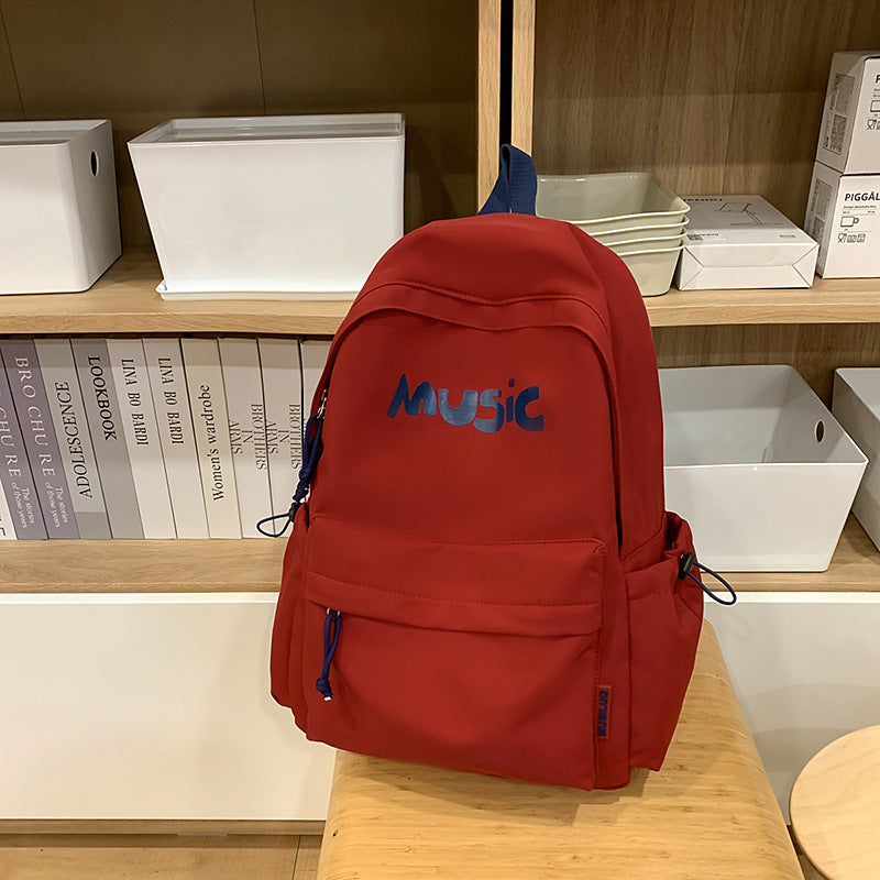 Casual Music-Themed Backpack