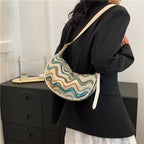 Vintage-Inspired Woven Crossbody Bag