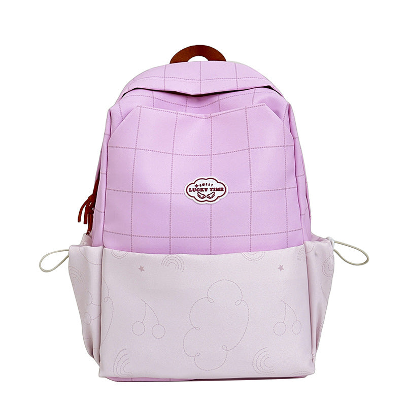 Playful Patterned School Backpack