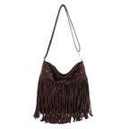 Fringe Suede Crossbody Bag