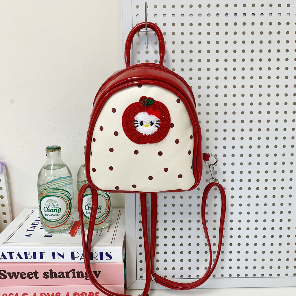 Plush Backpack with Fruity Design and Playful Details