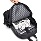 Practical backpack with water-repellent material and ergonomic design