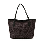 Women's tote bag with modern leopard pattern and sturdy carrying handles-https://detail.1688.com/offer/991526116573.html-Calm Wears-Braun-nothing-Calm Wears
