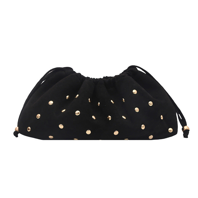 WoChic Studded Drawstring Clutch Bag