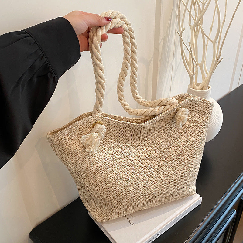 Chic Handwoven Beach Tote Bag