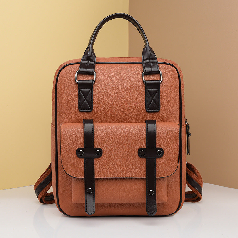 Structured Leather Backpack Calm Wears