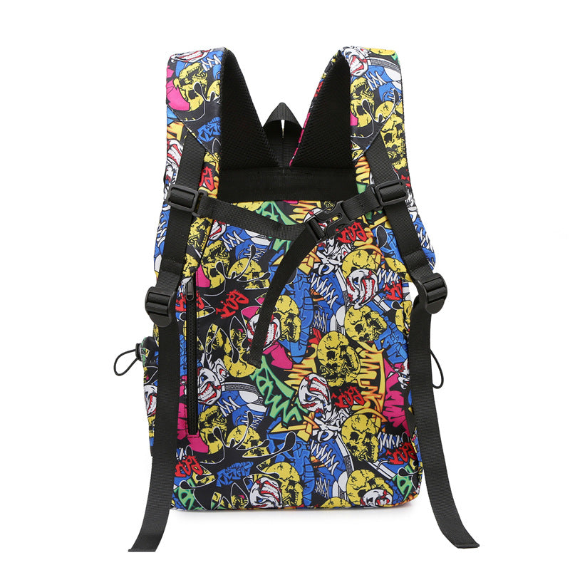 Stylish Leaf-Patterned Backpack