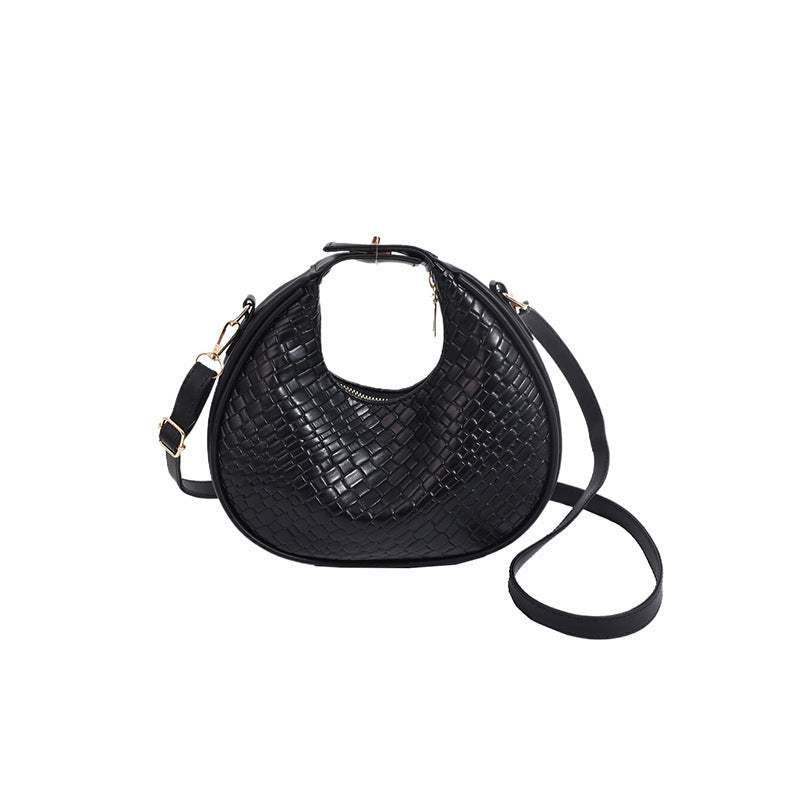 Textured Woven Crossbody Bag