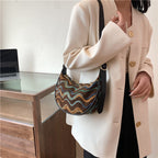 Vintage-Inspired Woven Crossbody Bag