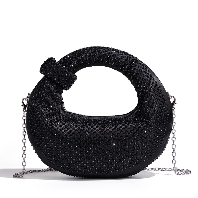 Chic Rhinestone-Embellished Handbag