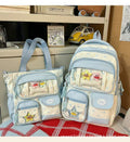 Multi-Pocket School Backpack and Tote Bag Set