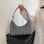 Luxurious Faux Fur Hobo Bag