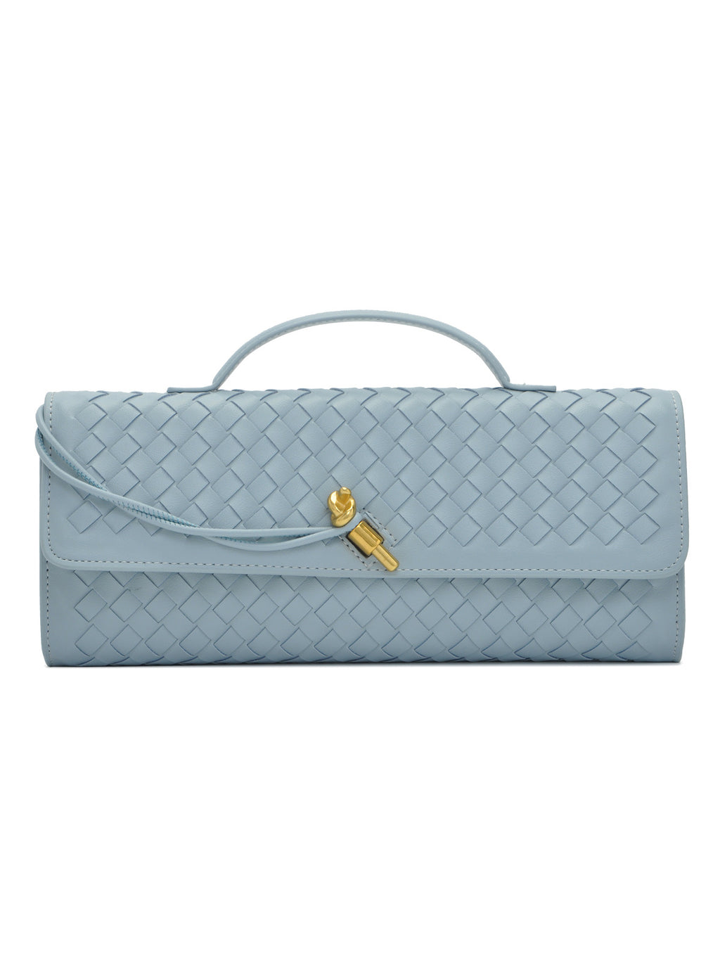 Woven Leather Clutch