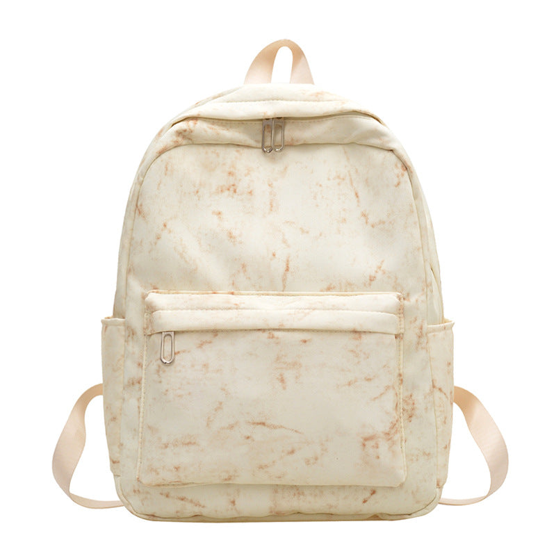 Leisure backpack with creative accents