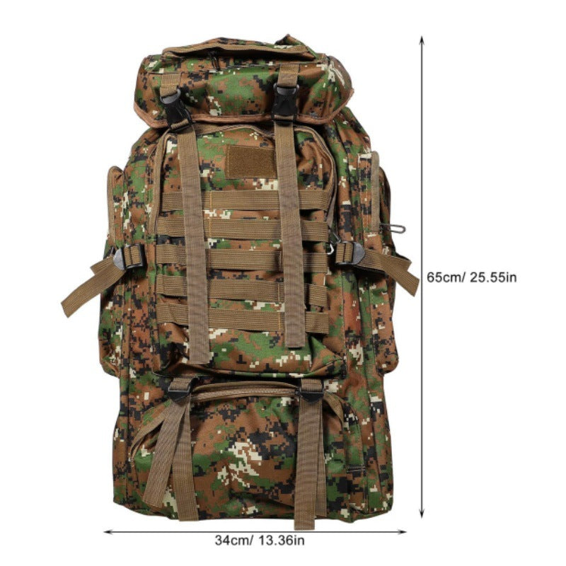 Tactical backpack with modular compartments and breathable back