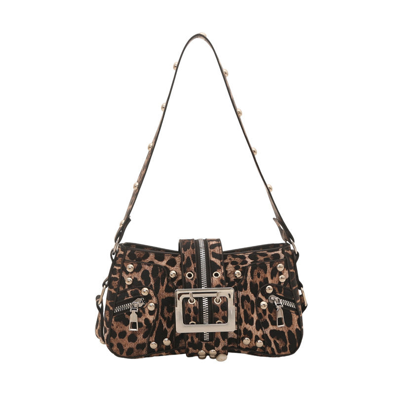 Trendy Animal Print Shoulder Bag