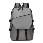 Backpack with ergonomic carrying system and multifunctional compartments