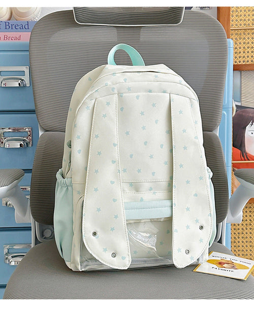 Comfortable Star-Printed School Backpack-https://detail.1688.com/offer/1064754018556.html-Calm Wears-Green-Calm Wears