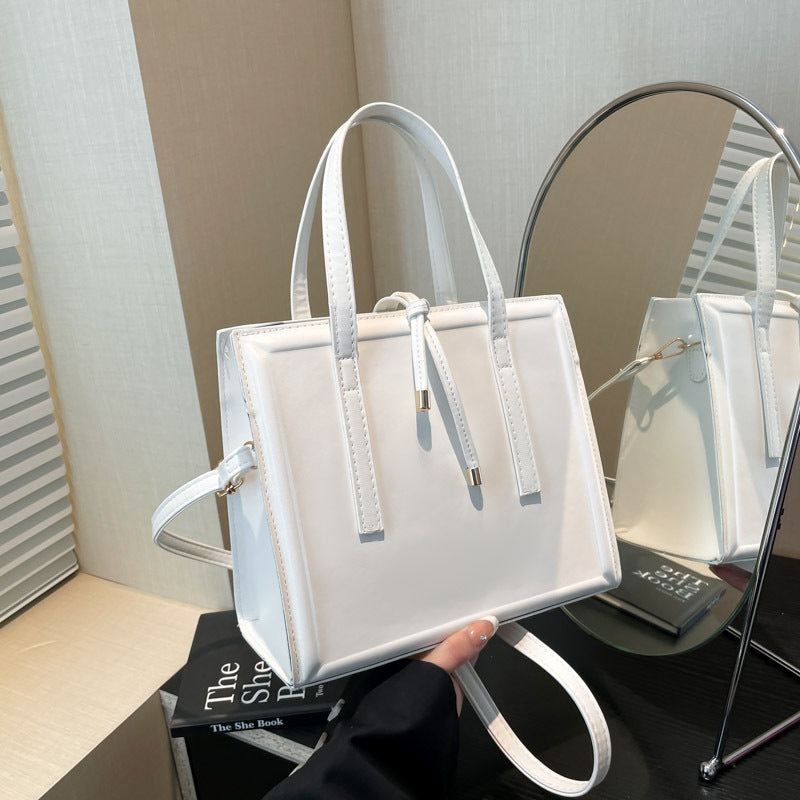 Women's elegant handbag in minimalist design with detachable shoulder strap-https://detail.1688.com/offer/920836037138.html-Calm Wears-White-nothing-Calm Wears