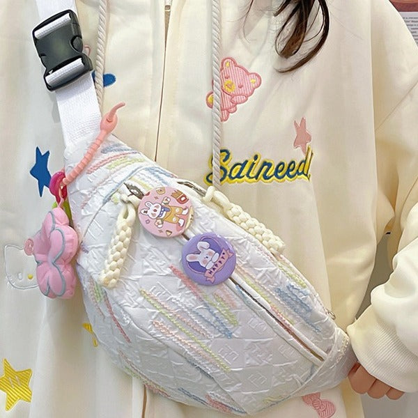 Fashionable waist bag with adjustable strap