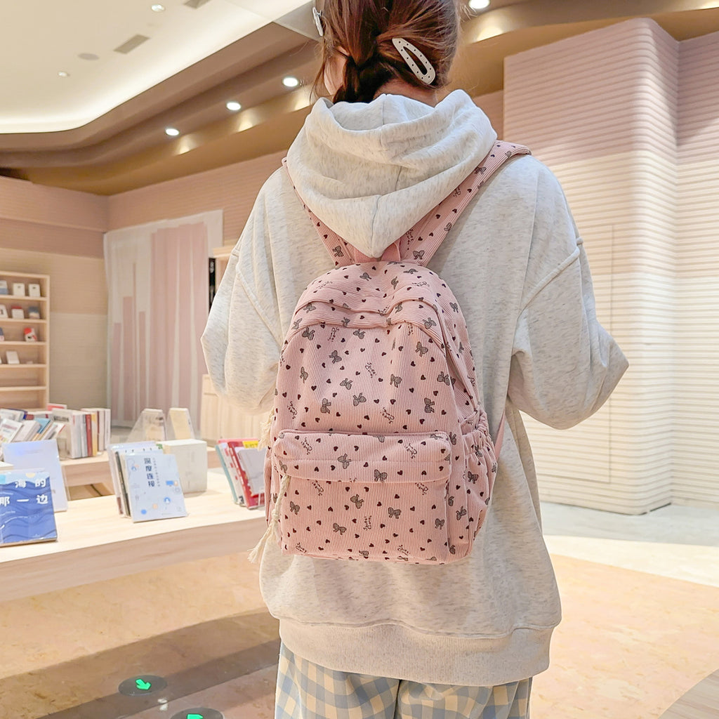 Textured Corduroy Everyday Backpack