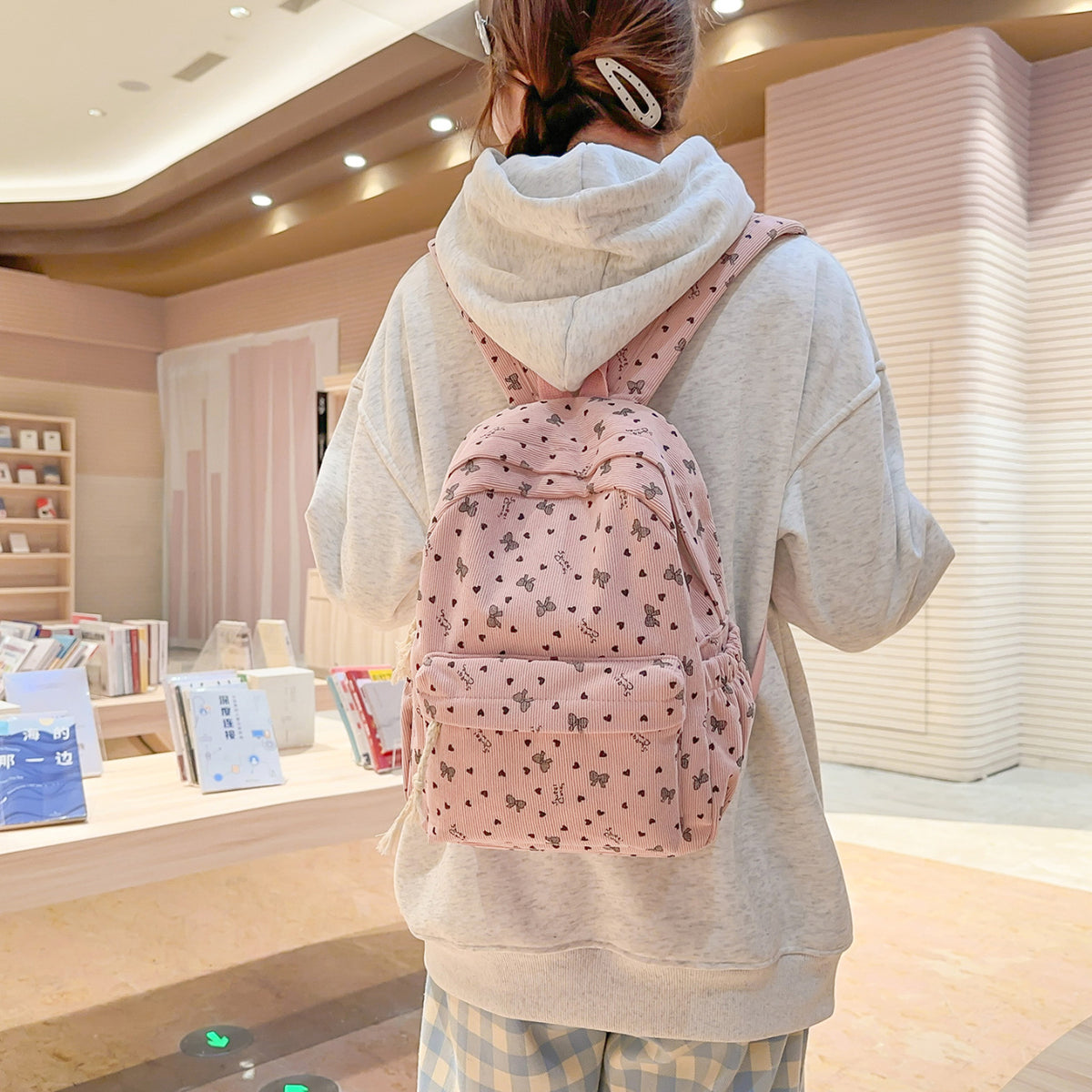 Textured Corduroy Everyday Backpack