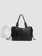 Handbag for School Shoulder Strap in Rigid Leather-dione couture20260421-Calm Wears-Black-Calm Wears
