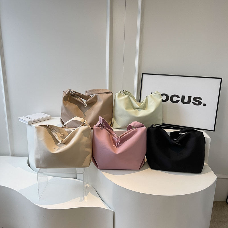 Contoured Soft Fabric Shoulder Bag Calm Wears