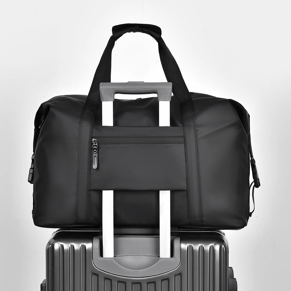 Travel bag with waterproof material and practical carrying options