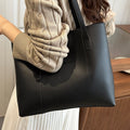 Women's elegant tote bag made of high-quality faux leather with distinctive design-https://detail.1688.com/offer/991433761806.html-Calm Wears-Black-nothing-Calm Wears