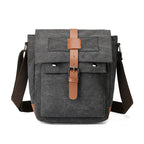 Vintage-Inspired Canvas Messenger Bag
